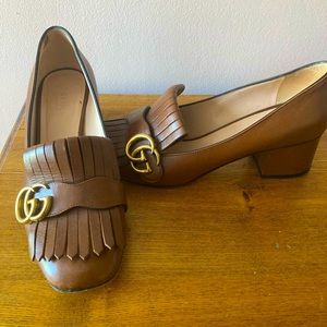 Gucci Marmont Mid Heel Pumps